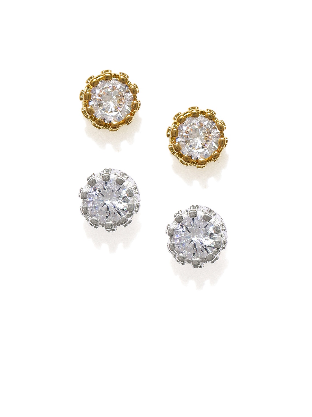 

OOMPH Set of 2 Gold-Toned Circular Studs