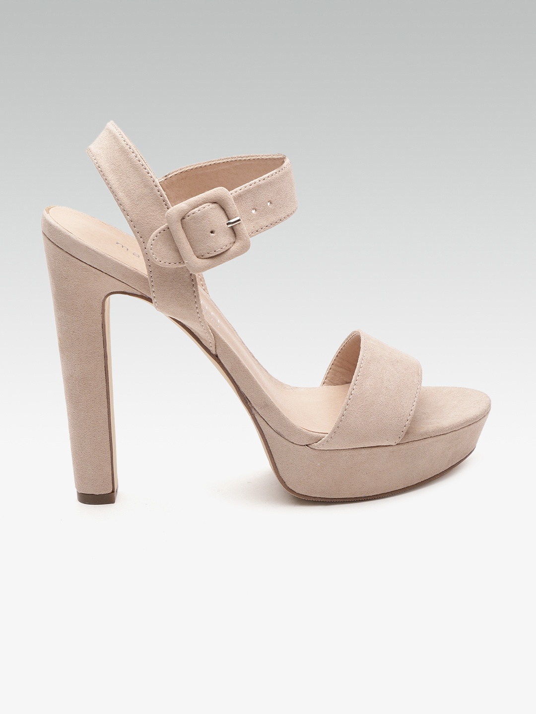 

Steve Madden Women Nude-Coloured Solid Suede Finish Platforms