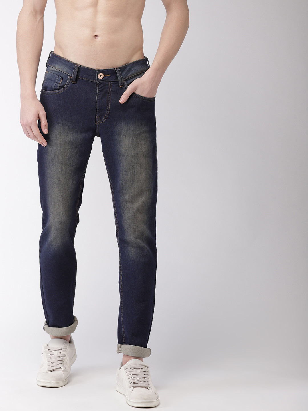 

Flying Machine Men Blue Jackson Skinny Fit Low-Rise Clean Look Stretchable Jeans