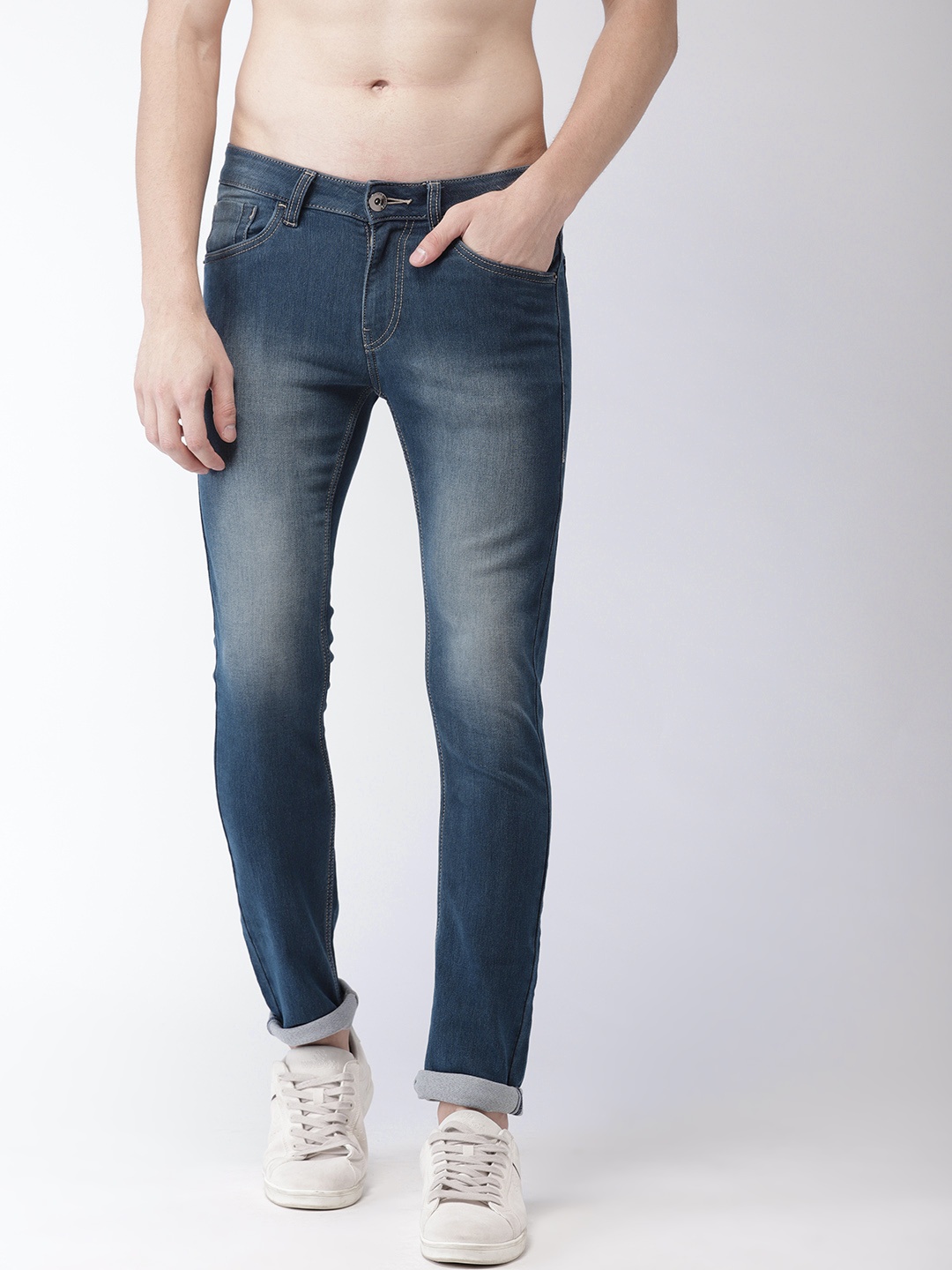 

Flying Machine Men Blue Skinny Jackson Fit Low-Rise Clean Look Stretchable Jeans