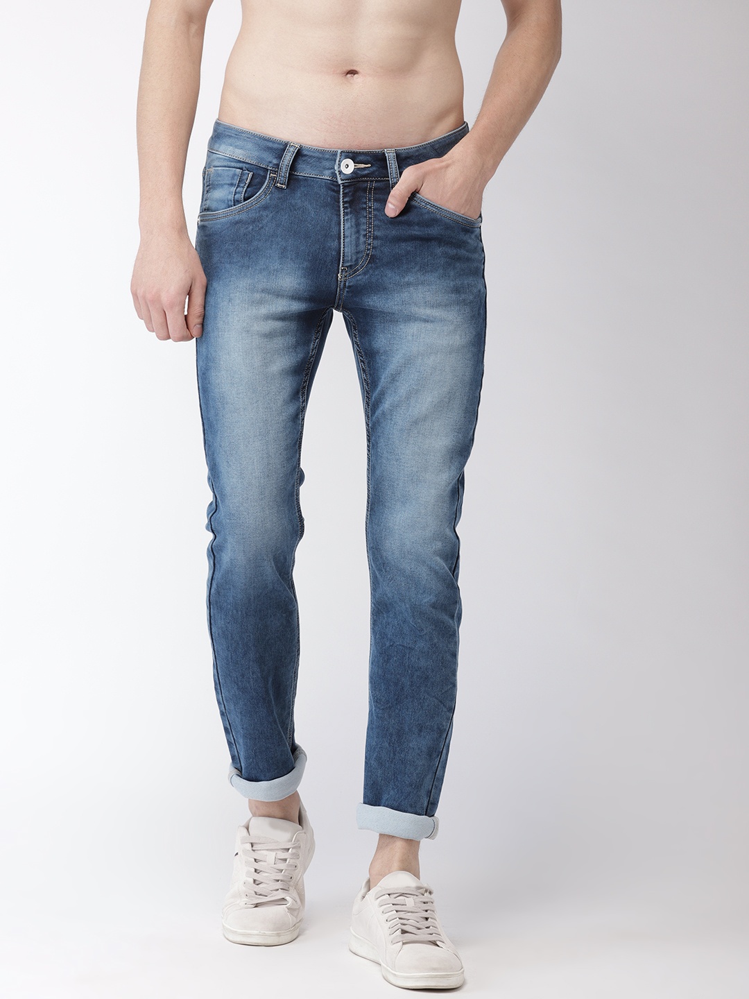 

Flying Machine Men Blue Skinny Jackson Fit Low-Rise Clean Look Stretchable Jeans