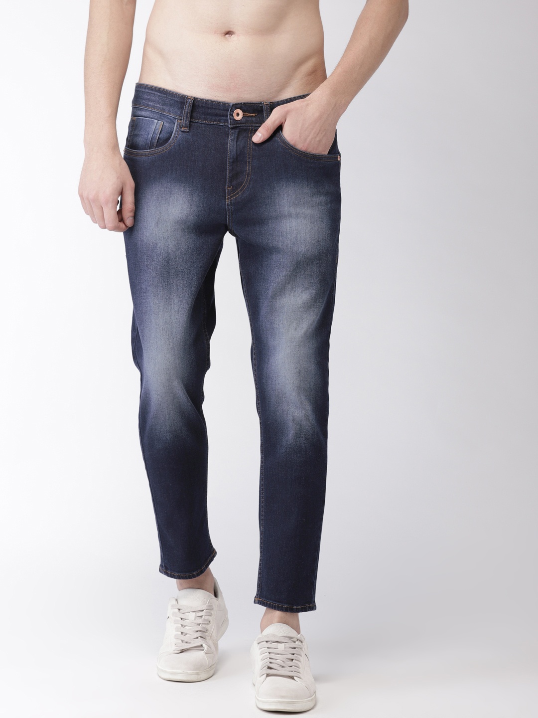 

Flying Machine Men Blue Skinny Mankle Fit Mid-Rise Clean Look Stretchable Jeans