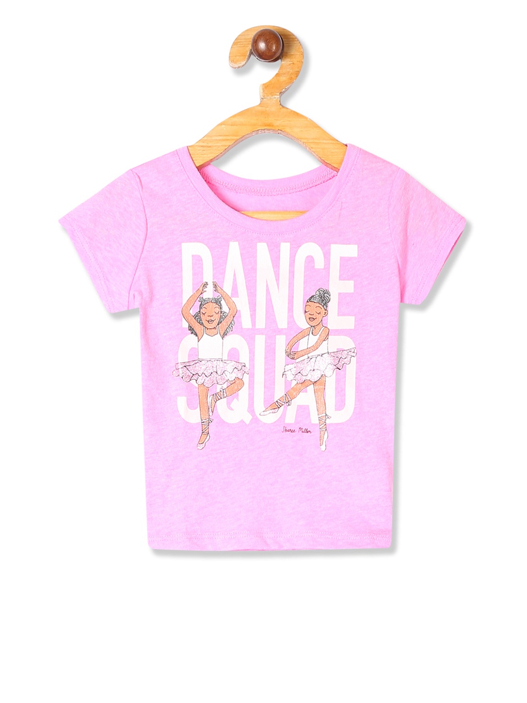 

The Childrens Place Girls Pink Printed Round Neck T-shirt