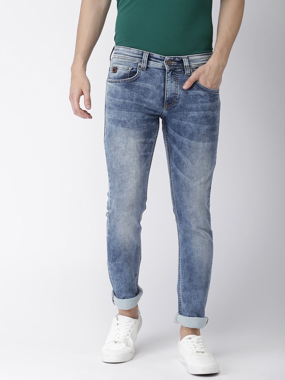 

Celio Men Blue Slim Fit Mid-Rise Clean Look Stretchable Jeans