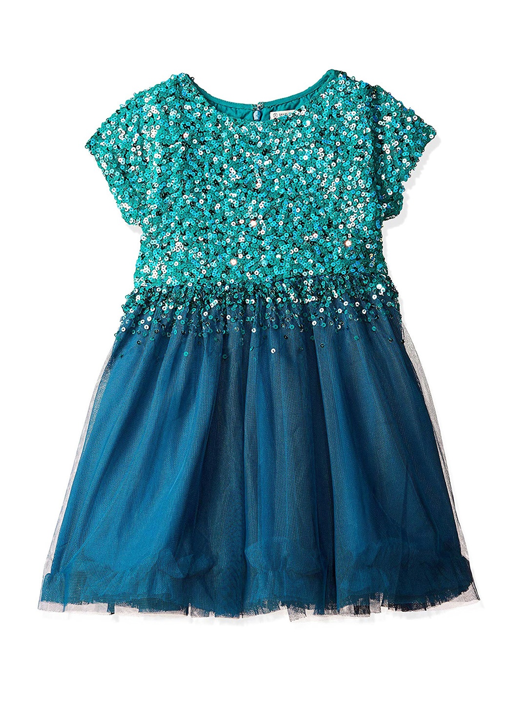 

Cherry Crumble Girls Blue Embellished Fit and Flare Dress