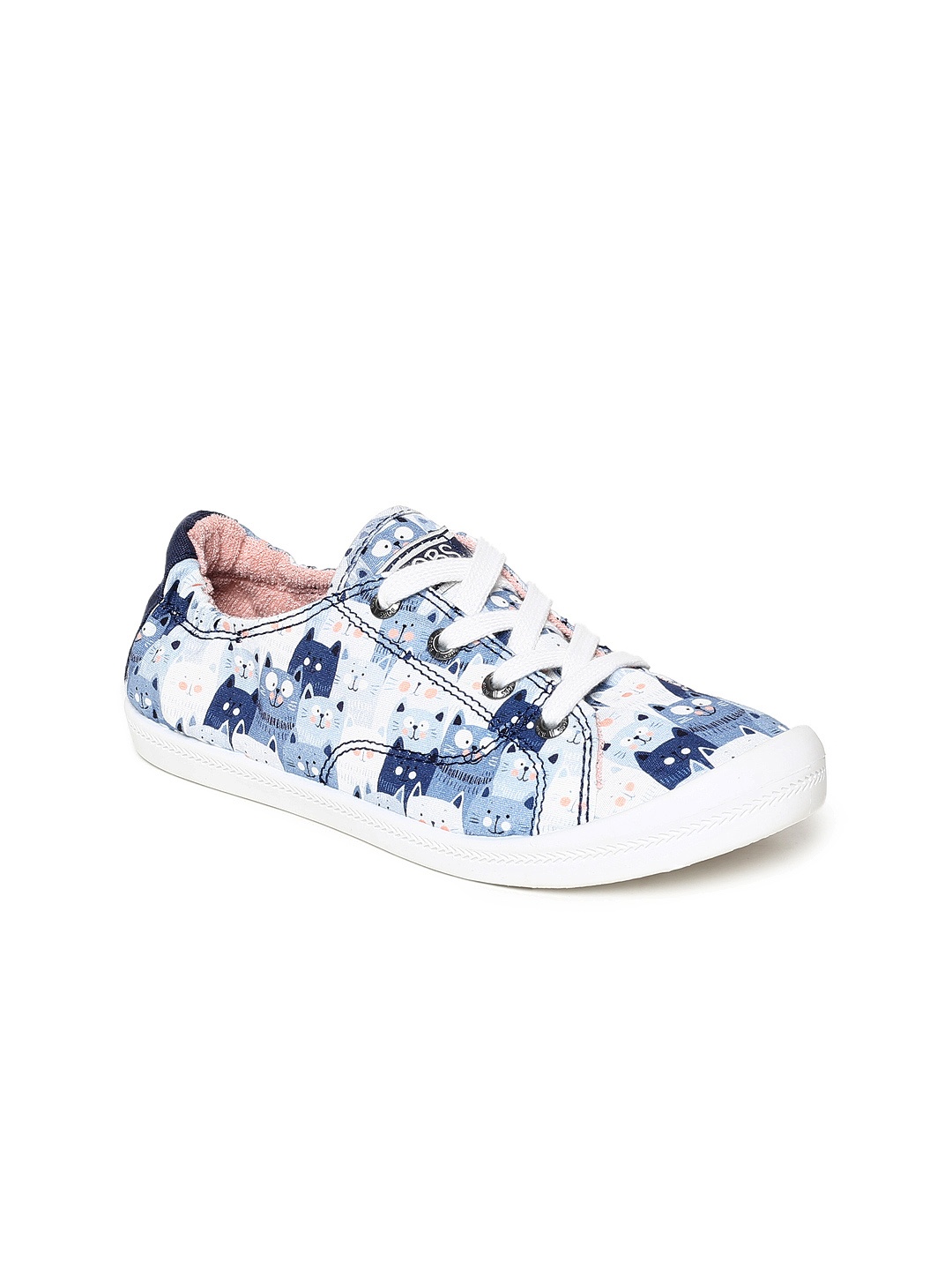 

Skechers Women BEACH BINGO KITTY CONCERT Navy Blue Printed Sneakers