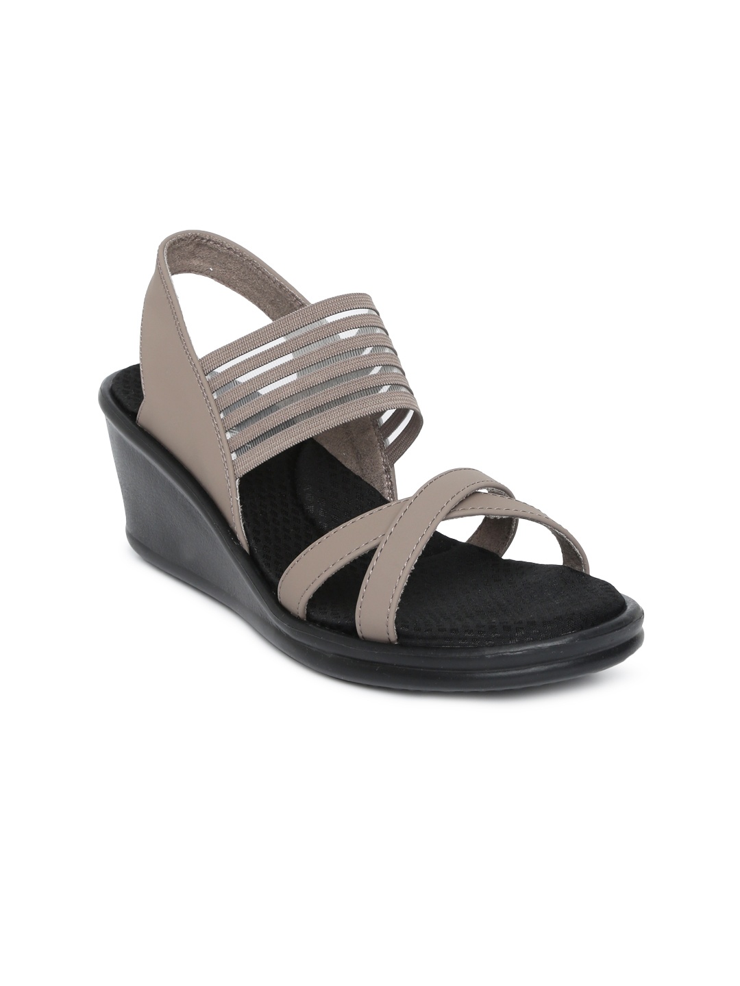 

Skechers Women Taupe Solid Sandals