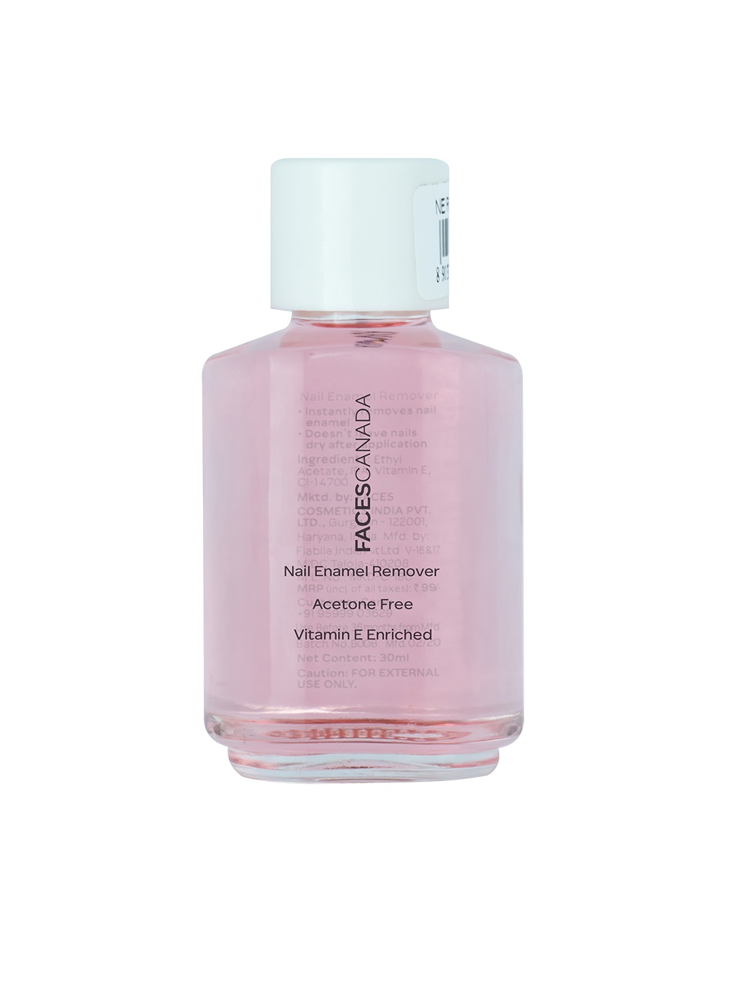 

FACES CANADA 01 Nail Enamel Remover 30ml, Pink