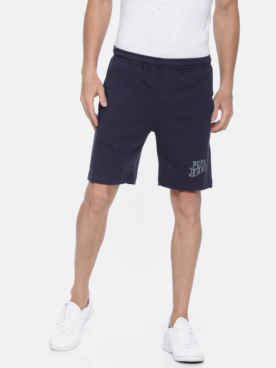 

Pepe Jeans Men Printed Lounge Shorts, Navy blue
