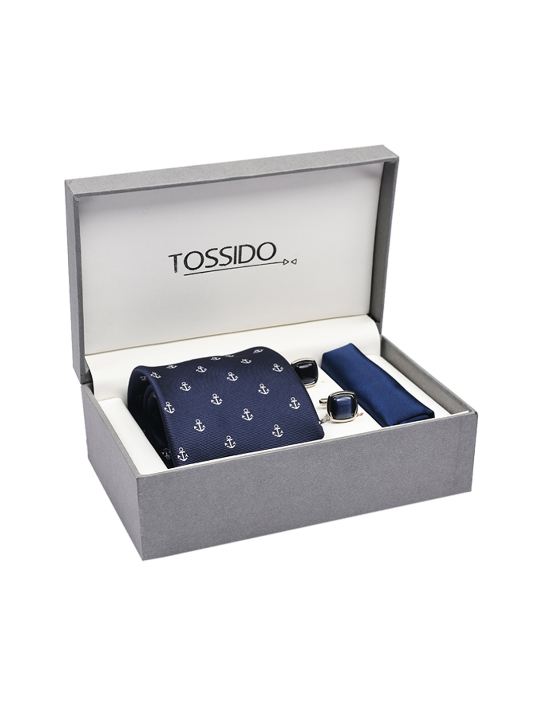 

Tossido Men Blue & Silver-Toned Acessory Gift Set