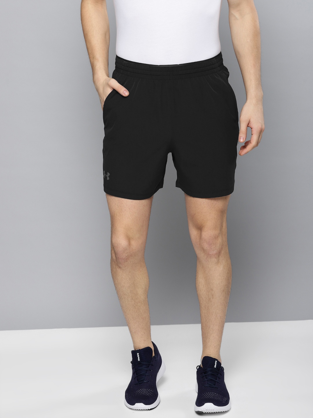 

UNDER ARMOUR Men Black Qualifier WG Perf 5" Sports Shorts