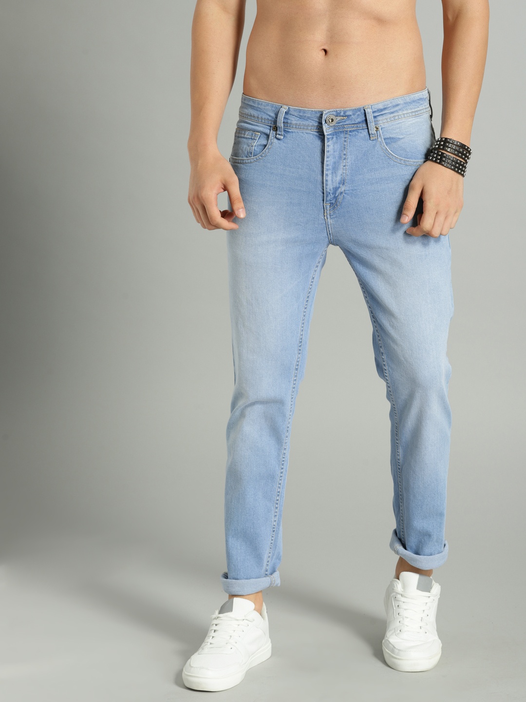 

Roadster Men Blue Skinny Fit Mid-Rise Clean Look Stretchable Jeans