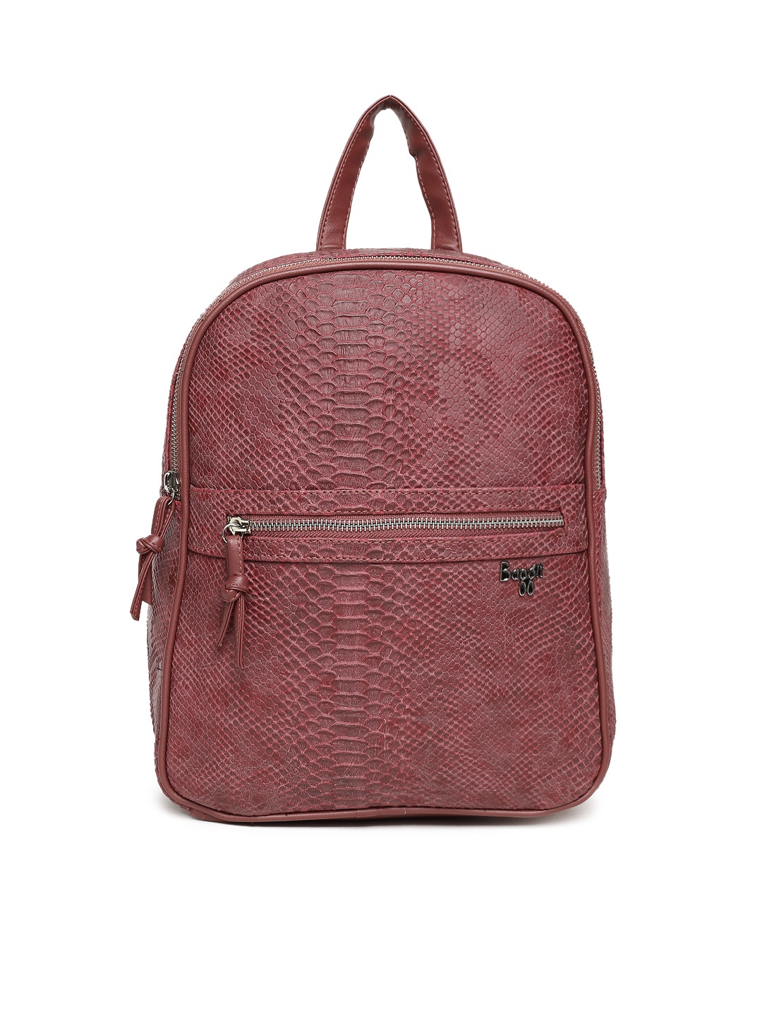

Baggit Women Red Textured Backpack