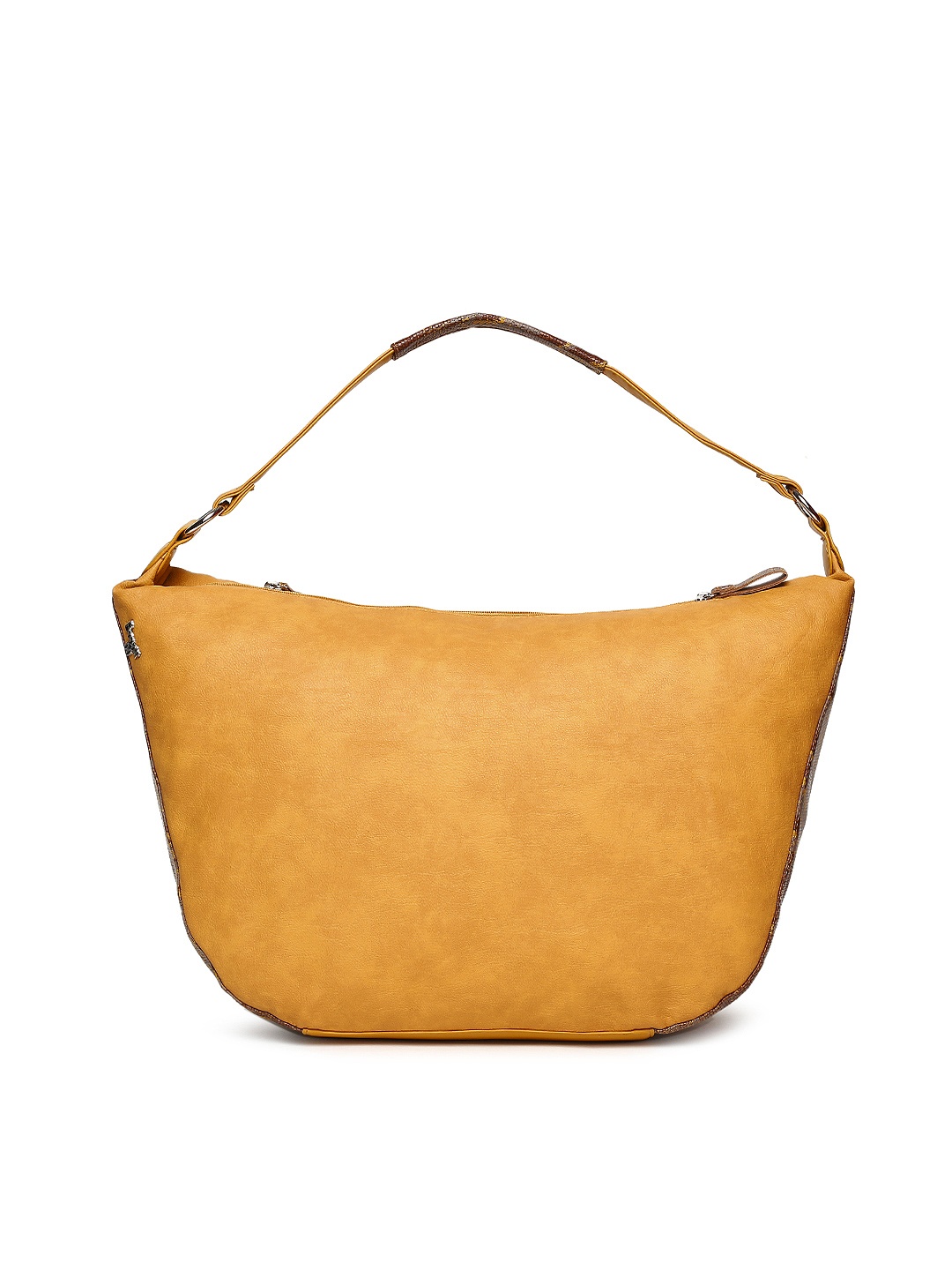 

Baggit Yellow Solid Hobo Bag