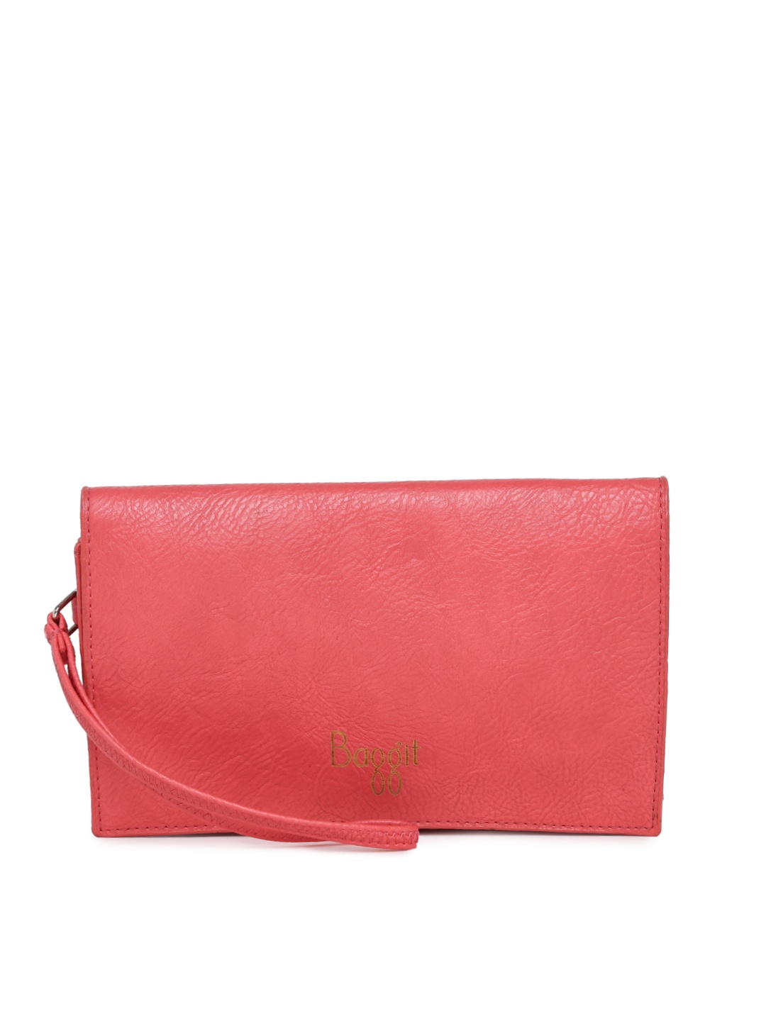 

Baggit Women Pink Solid Two Fold Wallet