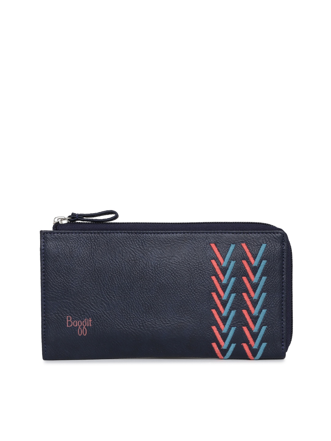 

Baggit Women Navy Blue Zip Around Wallet