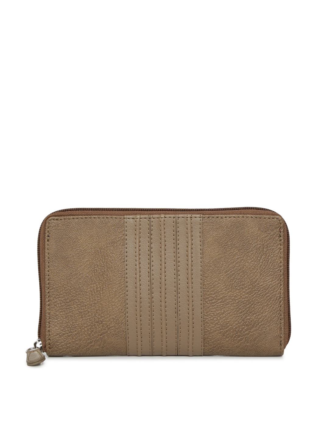 

Baggit Women Beige Solid Zip Around Wallet