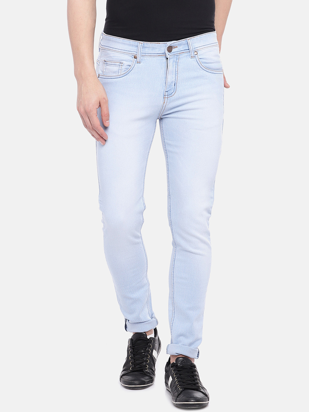 

High Star Men Blue Slim Fit Mid-Rise Clean Look Stretchable Jeans