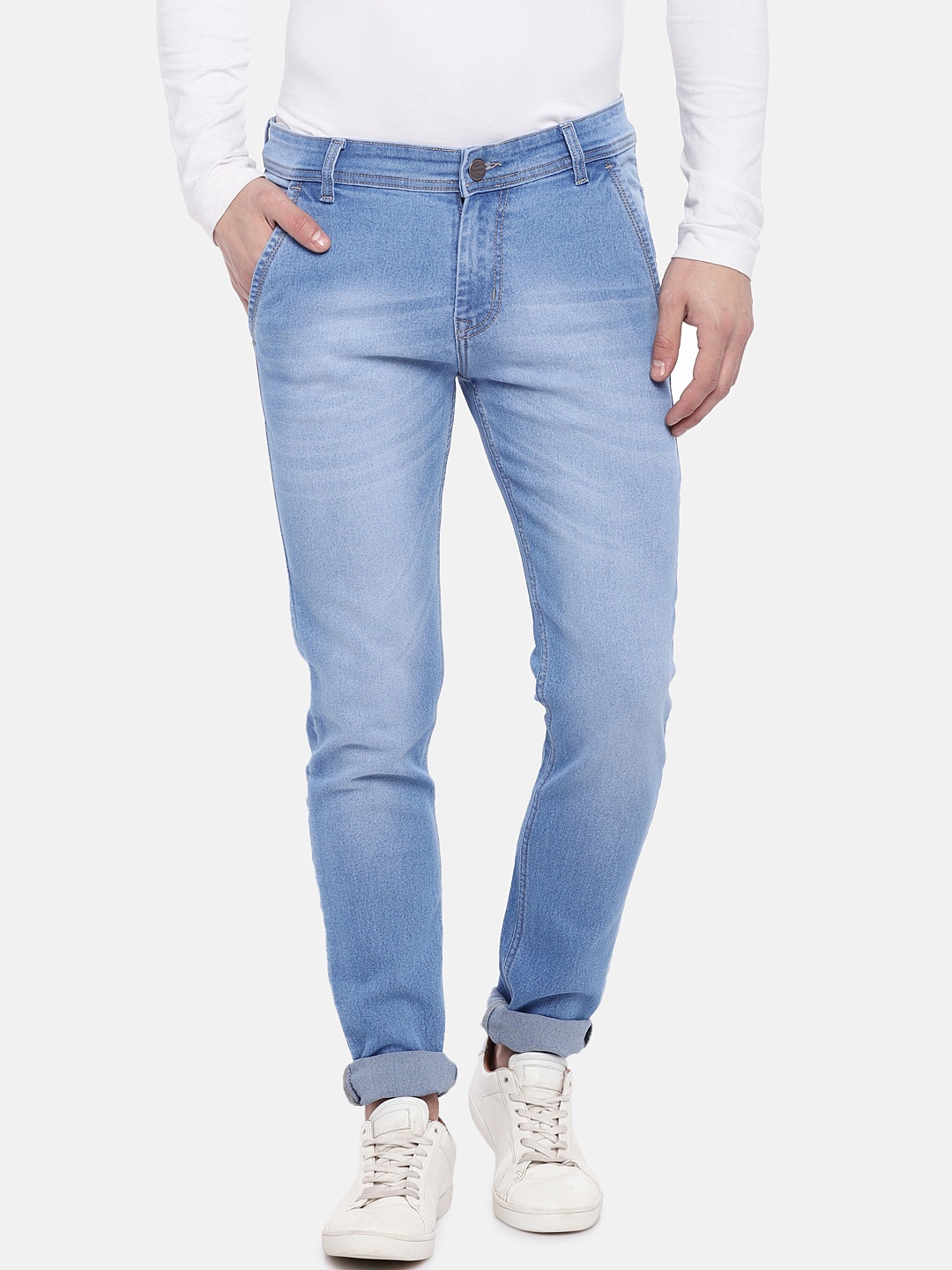 

High Star Men Blue Slim Fit Mid-Rise Clean Look Stretchable Jeans
