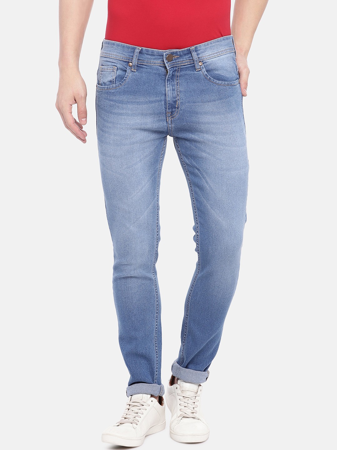 

High Star Men Blue Slim Fit Mid-Rise Clean Look Stretchable Jeans