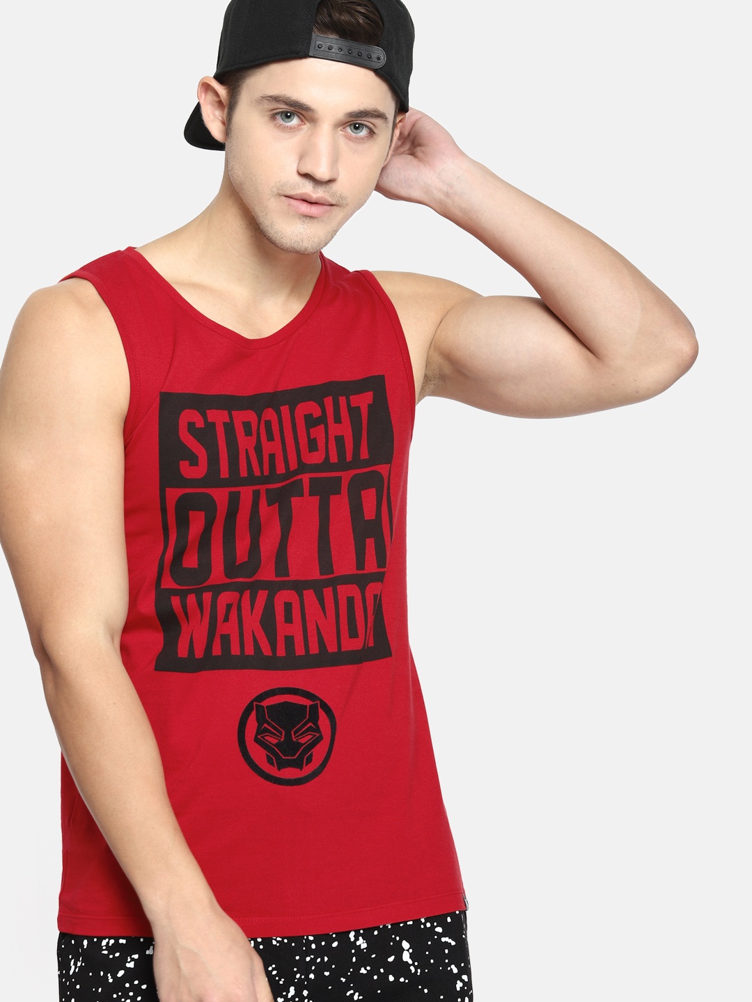 

Kook N Keech Marvel Men Red Printed Round Neck Pure Cotton T-shirt