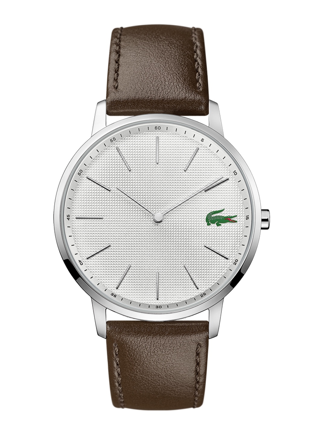 

Lacoste Men Silver-Toned Genuine Leather Analogue Watch 2011002