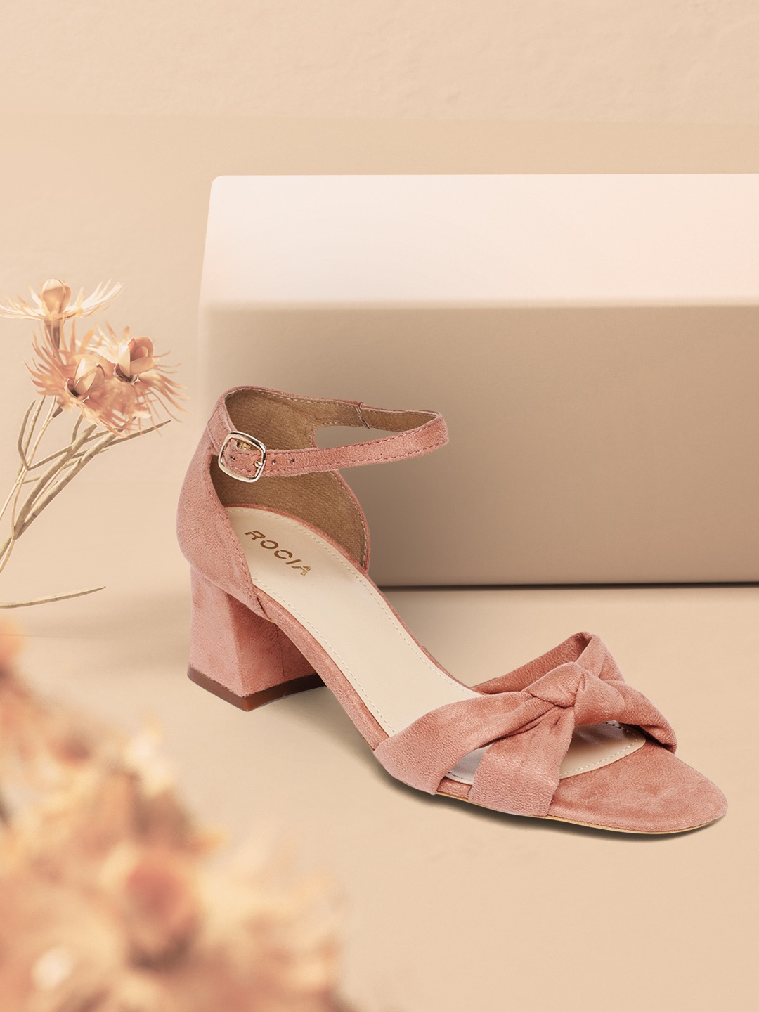 

Rocia Women Pink Solid Sandals