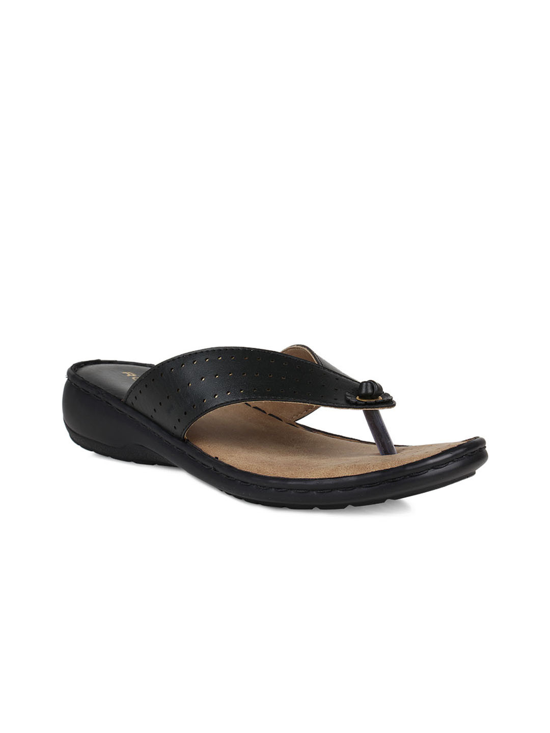 

Rocia Women Black Solid Open Toe Flats