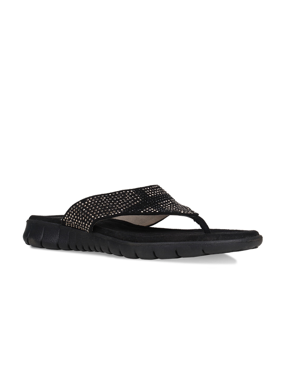 

Rocia Women Black Solid Open Toe Flats