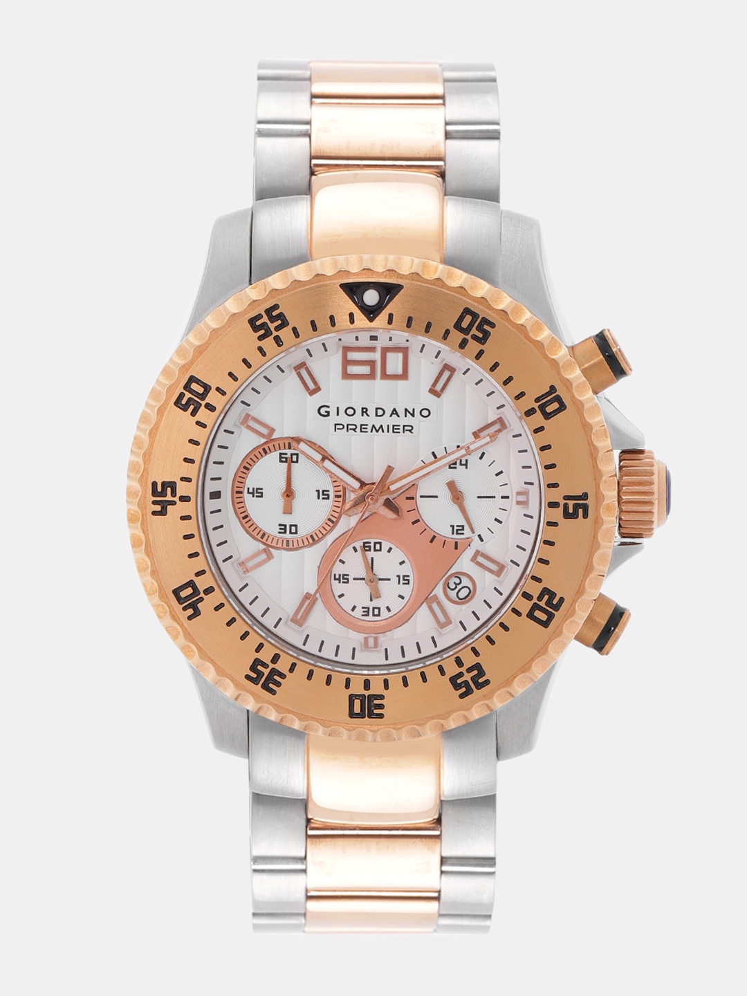 

GIORDANO Men Off-White Analogue Watch P199-55