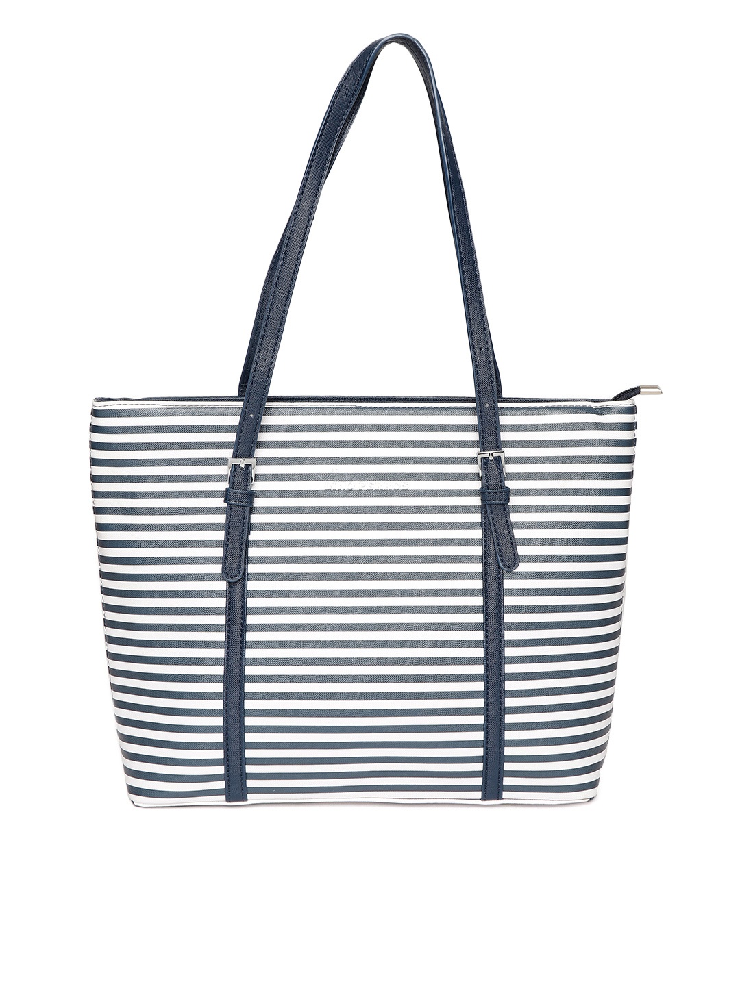

Lino Perros Navy Blue & White Striped Shoulder Bag