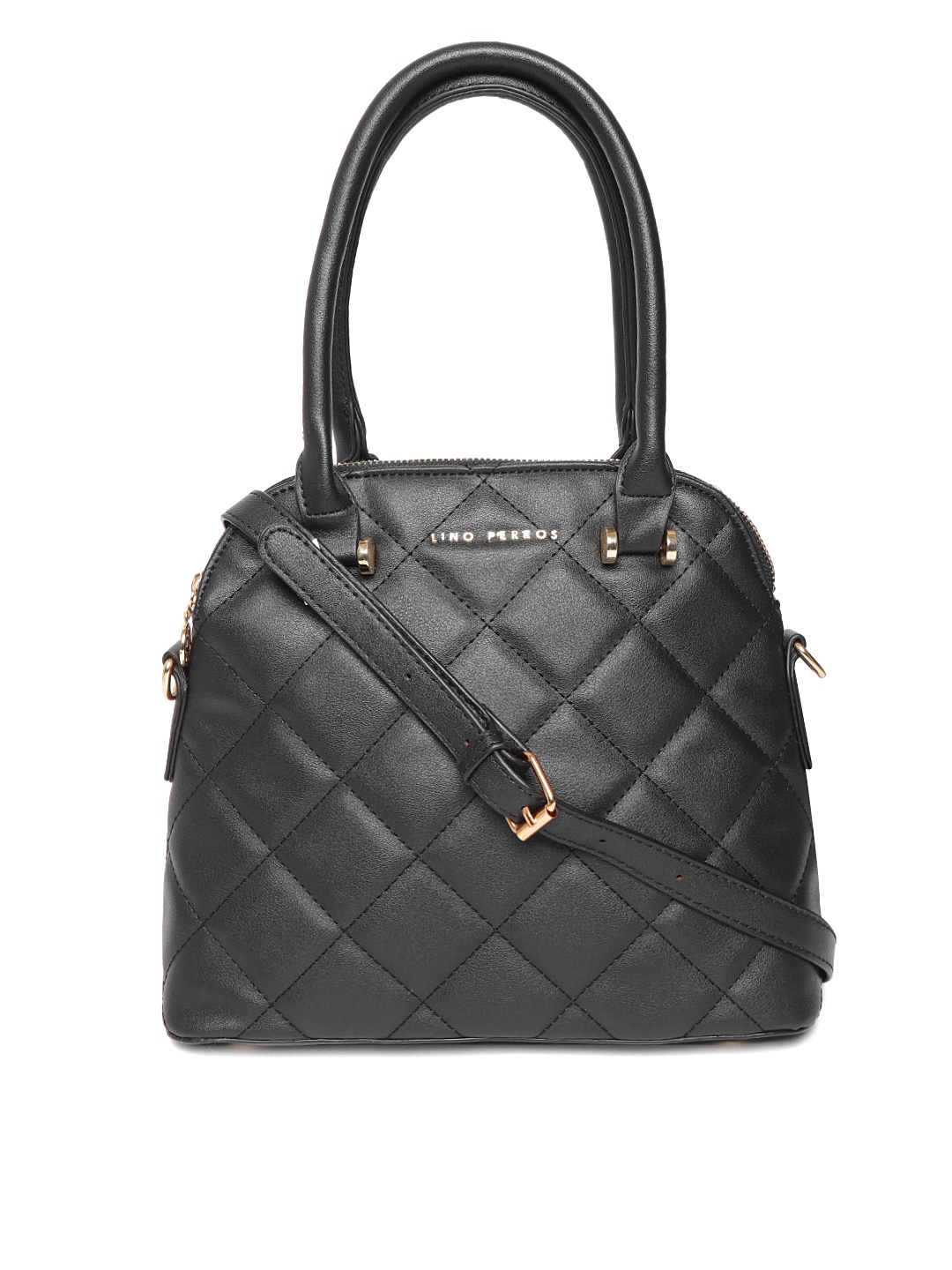

Lino Perros Black Quilted Handheld Bag