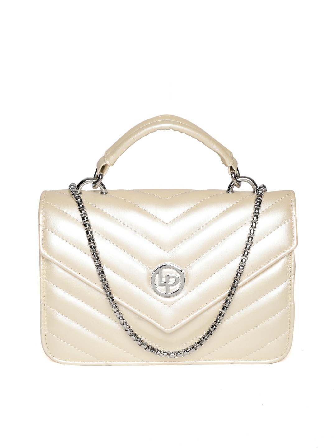 

Lino Perros Off-White Quilted Satchel