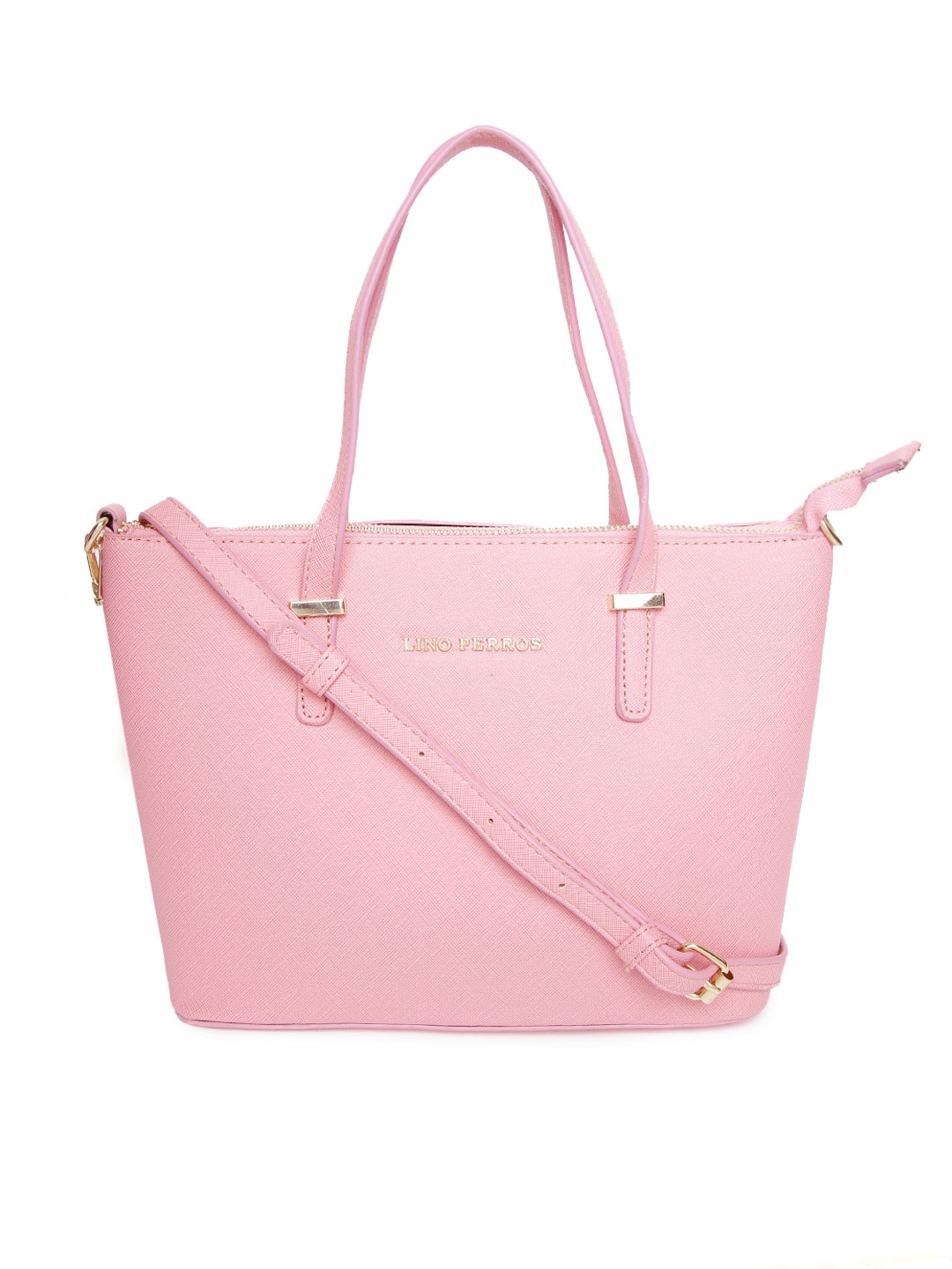 

Lino Perros Pink Solid Handheld Bag