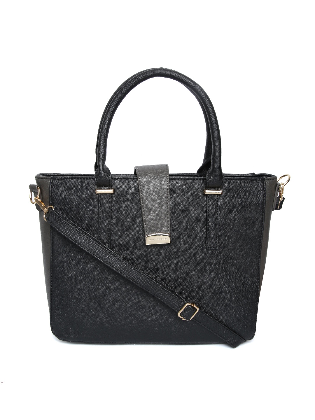 

Lino Perros Black Solid Handheld Bag