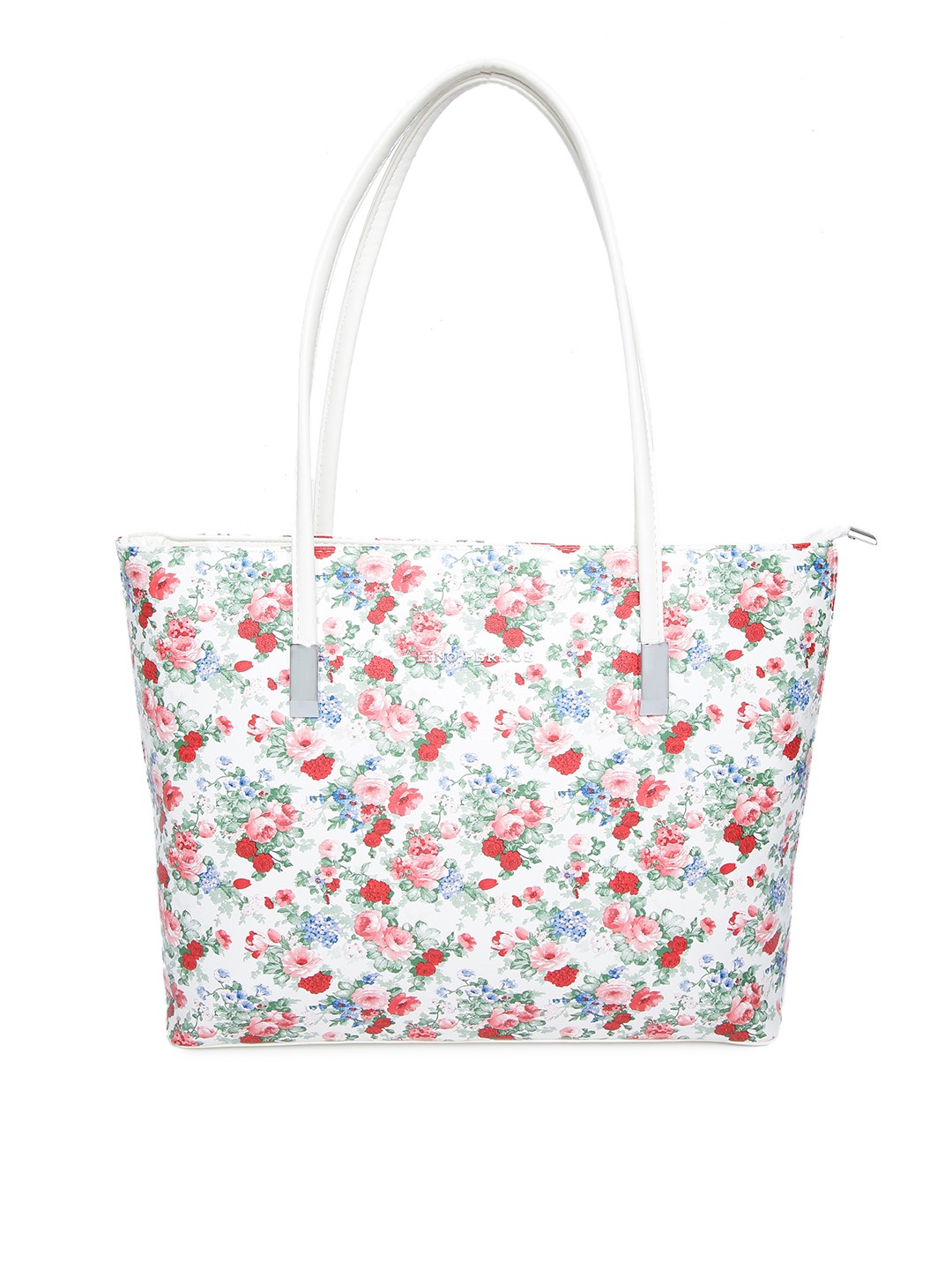 

Lino Perros White & Red Floral Print Shoulder Bag