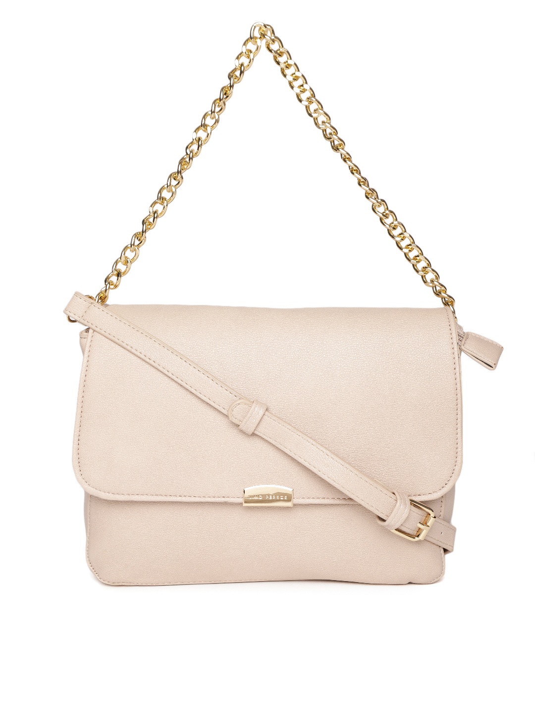 

Lino Perros Beige Solid Shoulder Bag