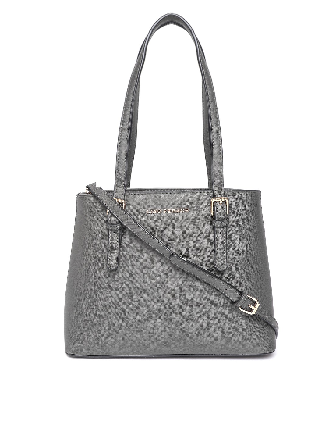 

Lino Perros Charcoal Grey Solid Shoulder Bag