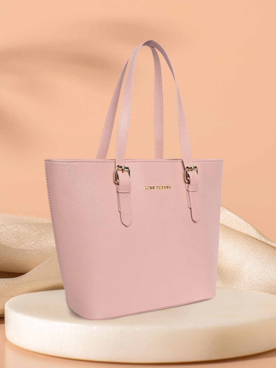 

Lino Perros Pink Solid Shoulder Bag