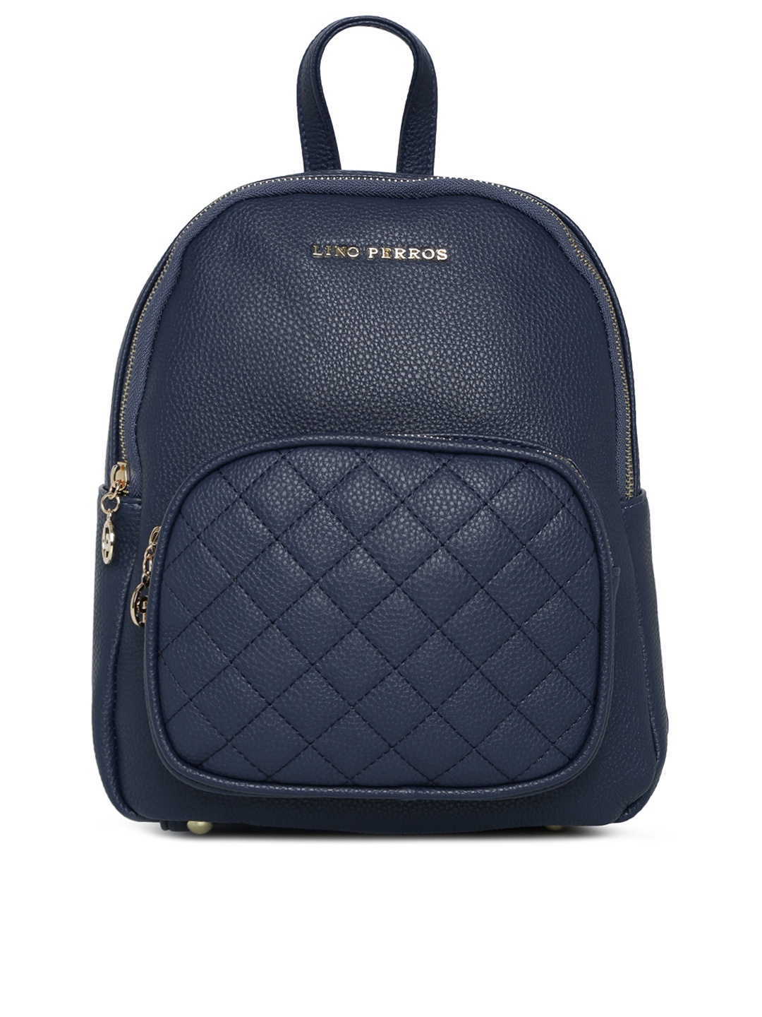 

Lino Perros Women Navy Blue Textured Backpack