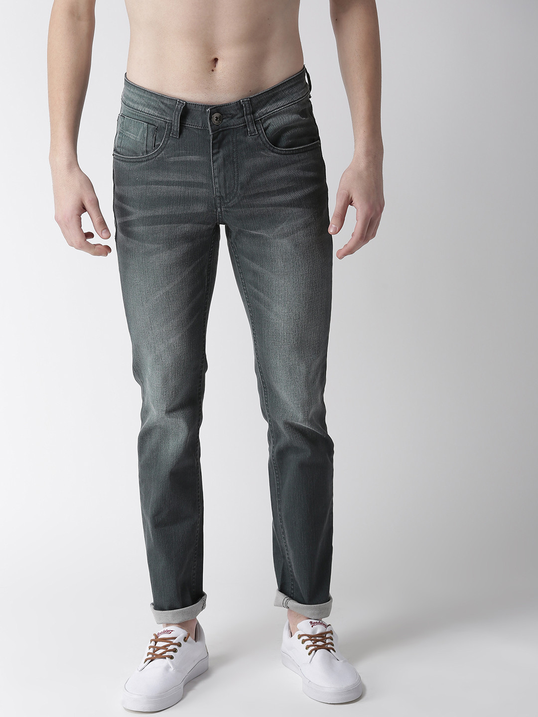 

Flying Machine Men Grey Jackson Skinny Fit Mid-Rise Clean Look Stretchable Jeans