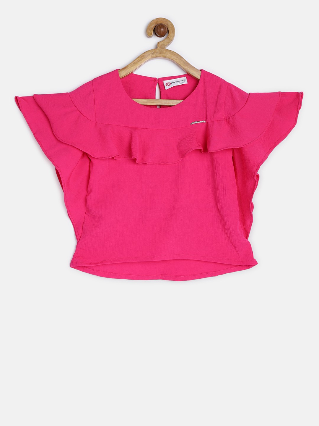 

Peppermint Girls Pink Solid Top