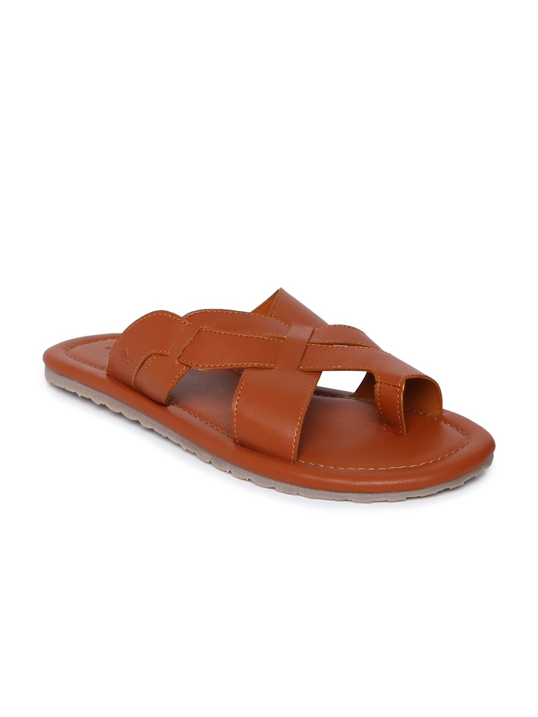 

Arrow Men Tan Brown Solid Leather Sandals