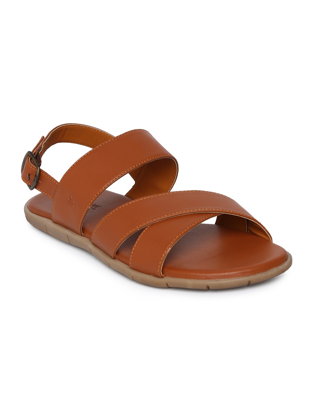 

Arrow Men Brown Solid Leather Sandals