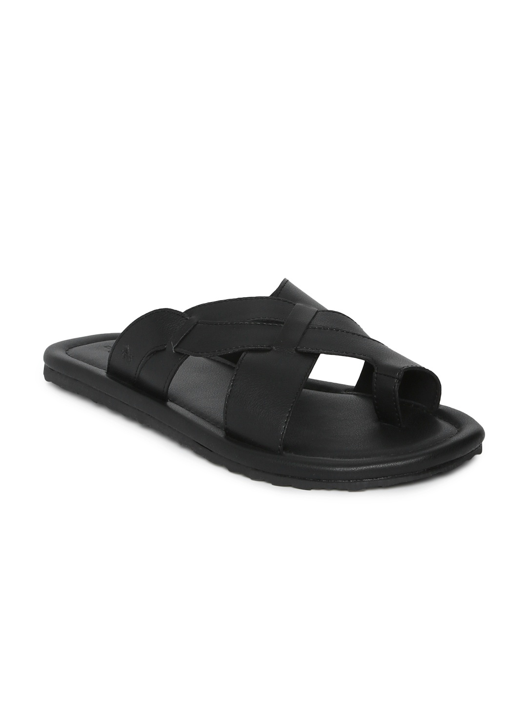 

Arrow Men Black Leather Sandals