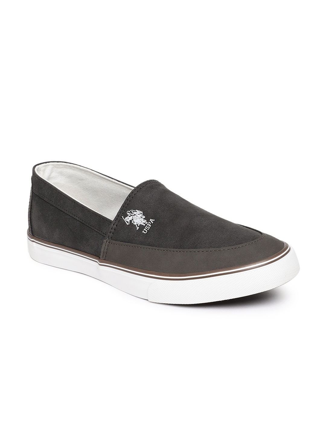 

U.S. Polo Assn. Men Grey Slip-On Sneakers