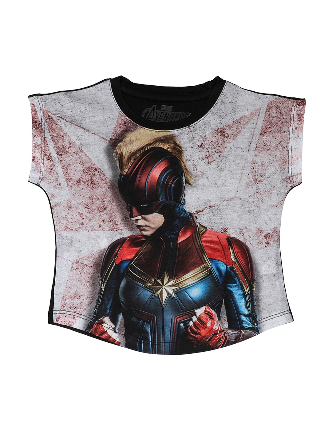 

Marvel by Wear Your Mind Girls Off-White Printed Top