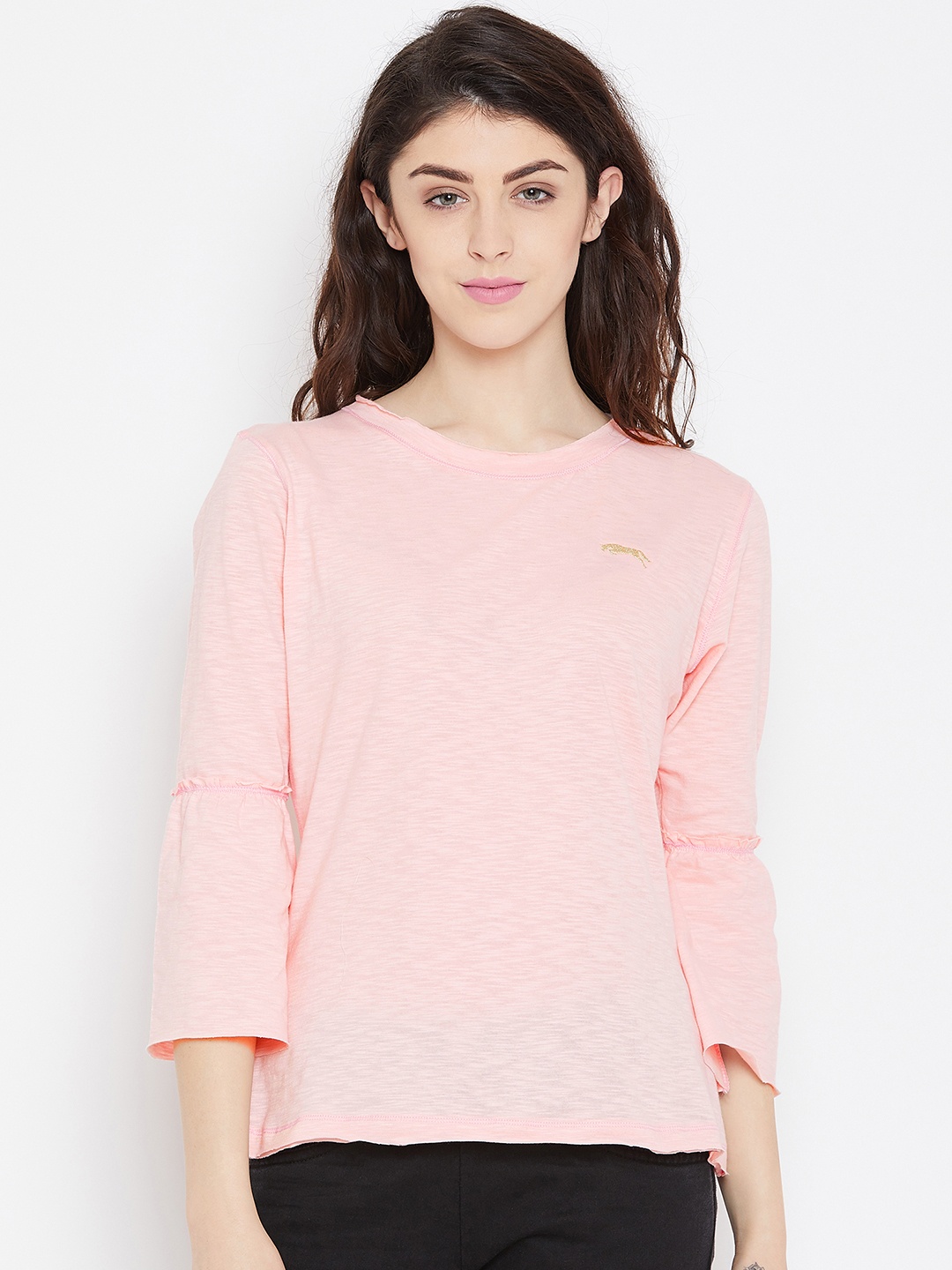 

JUMP USA Women Pink Solid Top