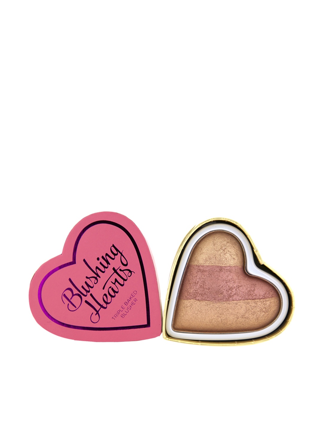 

Makeup Revolution London Blushing Hearts Triple Baked Blusher, Multi