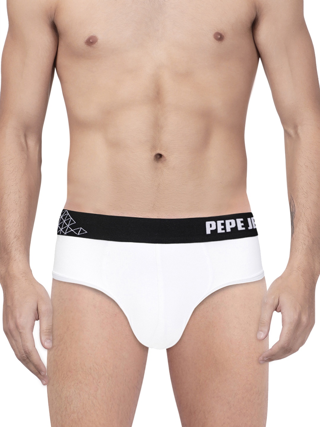 

Pepe Jeans Men White Solid Briefs 8904311302766
